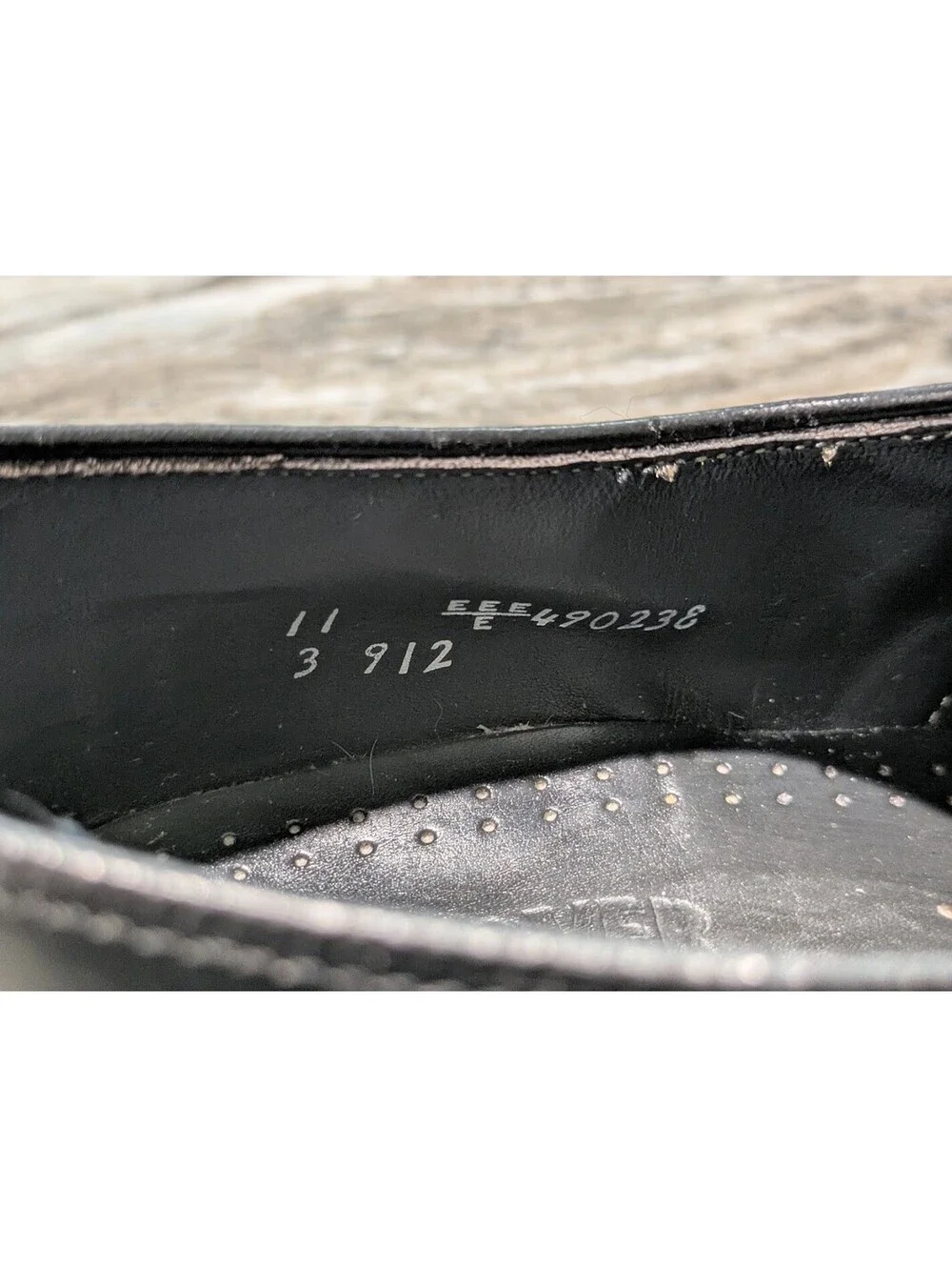 Vintage Walk‑Over Black Leather Oxford Shoes • Men’s 11 EEE